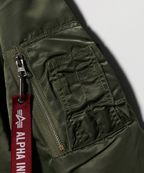 Alpha Industries（アルファインダストリーズ）の「＜ALPHA INDUSTRIES＞MA-1 フライト ジャケット（MA-1・メンズ・オリーブ/ブラック/ダークブラウン・XL/M/L）」の18枚目の写真