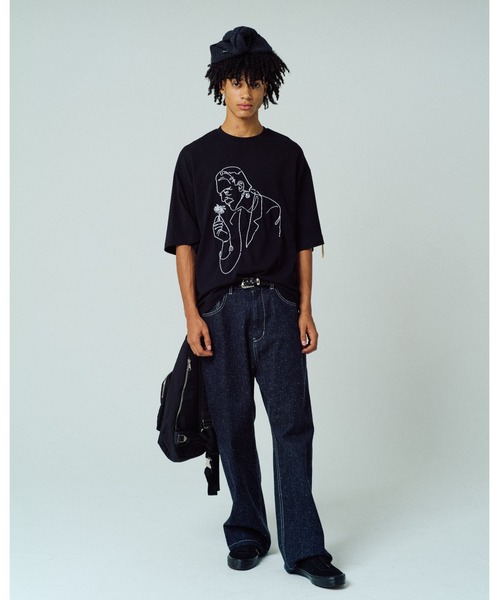 ADAM PATEK(アダムパテック)の「【ADAMPATEK/アダムパテック】Frankenstein flower stitch T ステッチTee(Tシャツ/カットソー・メンズ・ブラック/ホワイト・1/2)」の21枚目の写真