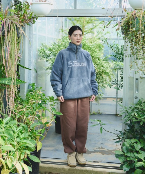 BROKEN BASE（ブロークンベース）の「B.Base Fleece Back Sweatpants / B.Baseフリースバックスウェットパンツ（スウェットパンツ・メンズ・ネイビー系/ブラック系1/グレー系1/パープル系1/ブラウン系1・SMALL/MEDIUM/LARGE）」の9枚目の写真