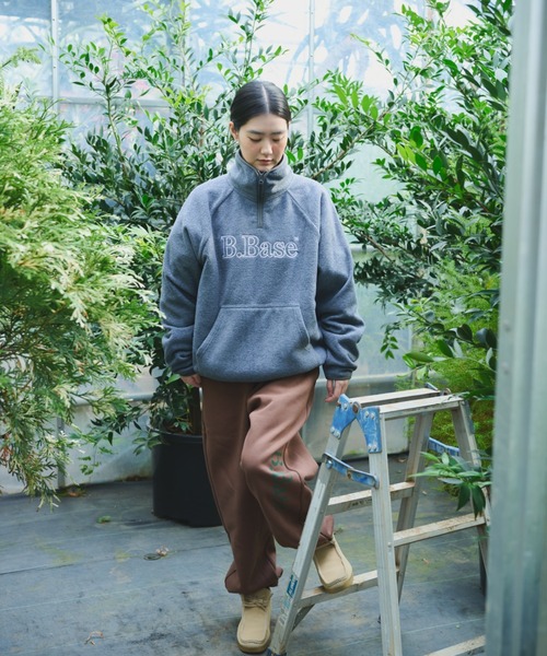 BROKEN BASE（ブロークンベース）の「B.Base Fleece Back Sweatpants / B.Baseフリースバックスウェットパンツ（スウェットパンツ・メンズ・ネイビー系/ブラック系1/グレー系1/パープル系1/ブラウン系1・SMALL/MEDIUM/LARGE）」の10枚目の写真