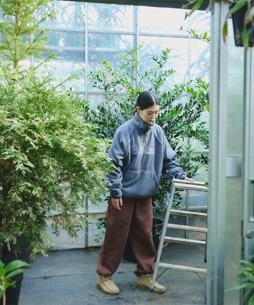 BROKEN BASE（ブロークンベース）の「B.Base Fleece Back Sweatpants / B.Baseフリースバックスウェットパンツ（スウェットパンツ・メンズ・ネイビー系/ブラック系1/グレー系1/パープル系1/ブラウン系1・SMALL/MEDIUM/LARGE）」の11枚目の写真