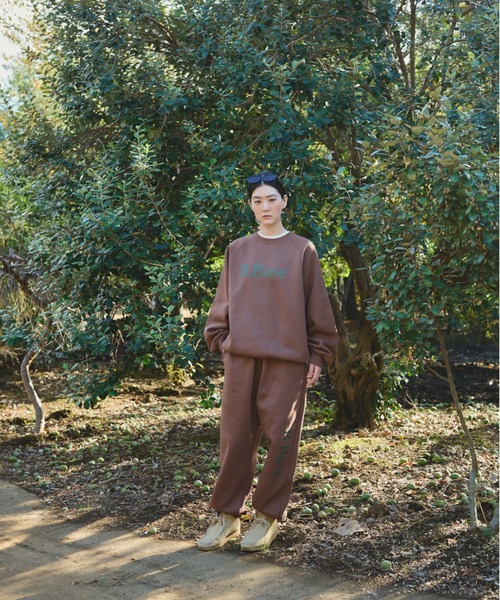 BROKEN BASE（ブロークンベース）の「B.Base Fleece Back Sweatpants / B.Baseフリースバックスウェットパンツ（スウェットパンツ・メンズ・ネイビー系/ブラック系1/グレー系1/パープル系1/ブラウン系1・SMALL/MEDIUM/LARGE）」の21枚目の写真