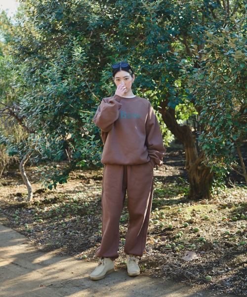 BROKEN BASE（ブロークンベース）の「B.Base Fleece Back Sweatpants / B.Baseフリースバックスウェットパンツ（スウェットパンツ・メンズ・ネイビー系/ブラック系1/グレー系1/パープル系1/ブラウン系1・SMALL/MEDIUM/LARGE）」の22枚目の写真