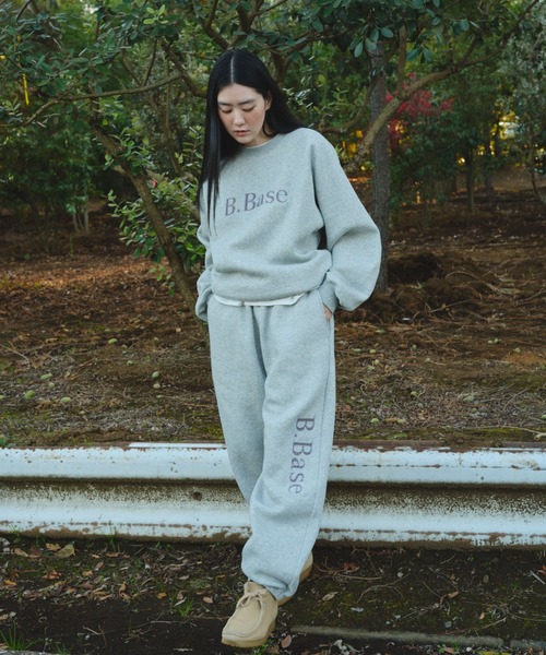 BROKEN BASE（ブロークンベース）の「B.Base Fleece Back Sweatpants / B.Baseフリースバックスウェットパンツ（スウェットパンツ・メンズ・ネイビー系/ブラック系1/グレー系1/パープル系1/ブラウン系1・SMALL/MEDIUM/LARGE）」の13枚目の写真