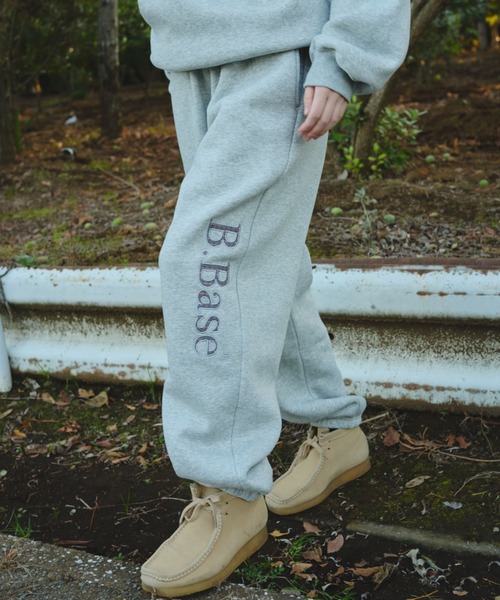 BROKEN BASE（ブロークンベース）の「B.Base Fleece Back Sweatpants / B.Baseフリースバックスウェットパンツ（スウェットパンツ・メンズ・ネイビー系/ブラック系1/グレー系1/パープル系1/ブラウン系1・SMALL/MEDIUM/LARGE）」の14枚目の写真