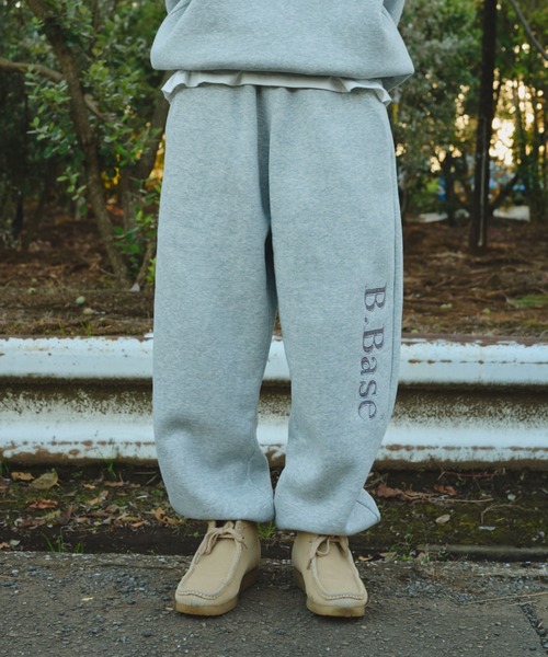 BROKEN BASE（ブロークンベース）の「B.Base Fleece Back Sweatpants / B.Baseフリースバックスウェットパンツ（スウェットパンツ・メンズ・ネイビー系/ブラック系1/グレー系1/パープル系1/ブラウン系1・SMALL/MEDIUM/LARGE）」の15枚目の写真