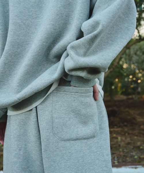 BROKEN BASE（ブロークンベース）の「B.Base Fleece Back Sweatpants / B.Baseフリースバックスウェットパンツ（スウェットパンツ・メンズ・ネイビー系/ブラック系1/グレー系1/パープル系1/ブラウン系1・SMALL/MEDIUM/LARGE）」の7枚目の写真