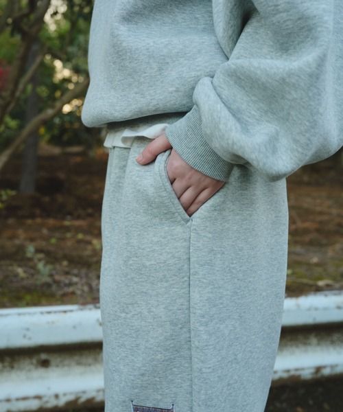 BROKEN BASE（ブロークンベース）の「B.Base Fleece Back Sweatpants / B.Baseフリースバックスウェットパンツ（スウェットパンツ・メンズ・ネイビー系/ブラック系1/グレー系1/パープル系1/ブラウン系1・SMALL/MEDIUM/LARGE）」の8枚目の写真