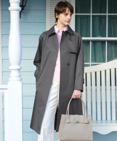 DRESSTERIOR（ドレステリア）の「ライトトレンチコート（トレンチコート・レディース・ベージュ/チャコールグレー・38/36/34）」の2枚目の写真