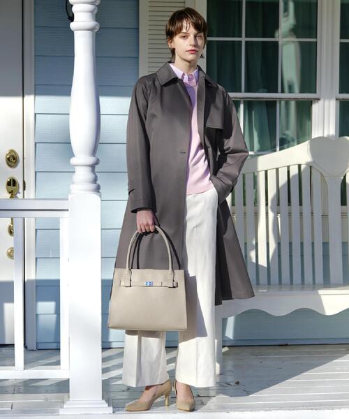 DRESSTERIOR（ドレステリア）の「ライトトレンチコート（トレンチコート・レディース・ベージュ/チャコールグレー・38/36/34）」の5枚目の写真