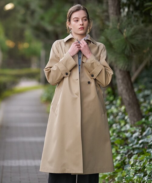 DRESSTERIOR（ドレステリア）の「ライトトレンチコート（トレンチコート・レディース・ベージュ/チャコールグレー・38/36/34）」の6枚目の写真