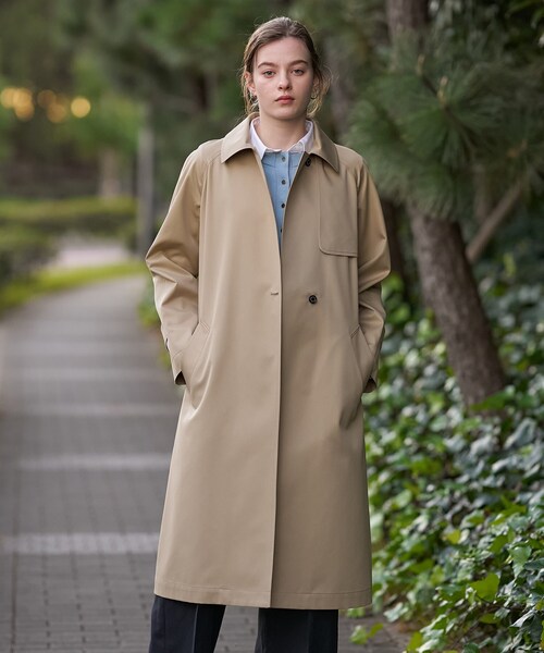 DRESSTERIOR（ドレステリア）の「ライトトレンチコート（トレンチコート・レディース・ベージュ/チャコールグレー・38/36/34）」の8枚目の写真