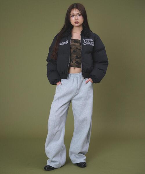 dispark（ディスパーク）の「DISPARK/裏起毛バレルスウェットパンツ（スウェットパンツ・レディース・杢グレー/ブラック・FREE）」の6枚目の写真