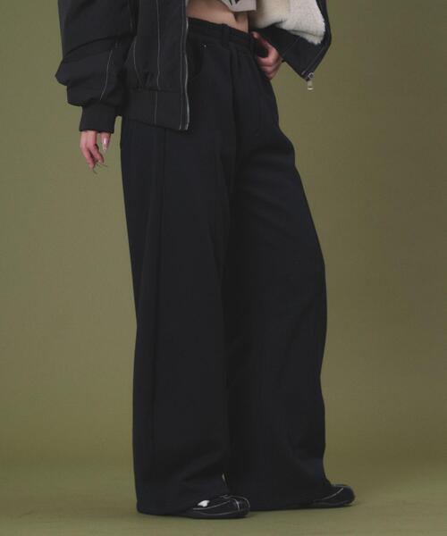 dispark（ディスパーク）の「DISPARK/裏起毛バレルスウェットパンツ（スウェットパンツ・レディース・杢グレー/ブラック・FREE）」の8枚目の写真