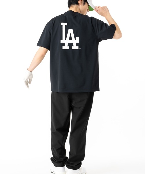NEW ERA（ニューエラ）の「ニューエラゴルフ ミッドネック半袖Tシャツ MLB（ポロシャツ・メンズ・ホワイト/ブラック・XL/S/M/L/XXL）」の9枚目の写真