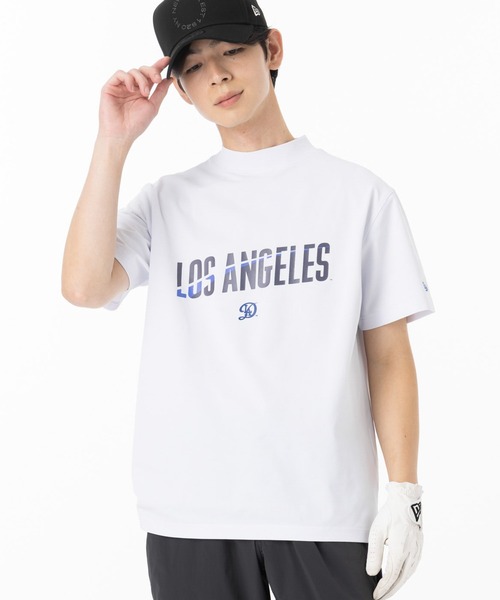 NEW ERA（ニューエラ）の「ニューエラゴルフ ミッドネック半袖Tシャツ MLB（ポロシャツ・メンズ・ホワイト/ブラック・XL/S/M/L/XXL）」の13枚目の写真