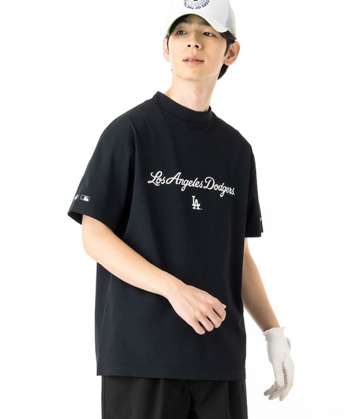NEW ERA（ニューエラ）の「ニューエラゴルフ ミッドネック半袖Tシャツ MLB（ポロシャツ・メンズ・ホワイト/ブラック・XL/S/M/L/XXL）」の5枚目の写真