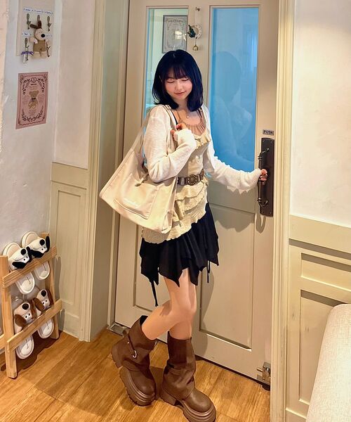 MARHEN.J(マルヘンジェイ)の「ジーンズ (JEANS) デニム ショルダーバッグ(ショルダーバッグ・レディース・ベージュ/ピンク/ブルー系その他・FREE)」の12枚目の写真