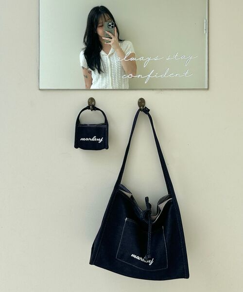 MARHEN.J(マルヘンジェイ)の「ジーンズ (JEANS) デニム ショルダーバッグ(ショルダーバッグ・レディース・ベージュ/ピンク/ブルー系その他・FREE)」の21枚目の写真