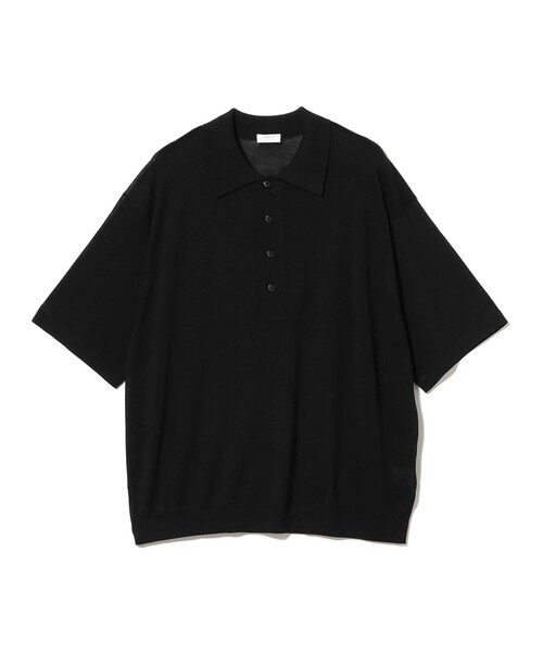 crepuscule(クレプスキュール)の「crepuscule / Short Sleeve Polo(ポロシャツ・メンズ・ブルー/ブラック・L/M/XL)」の2枚目の写真