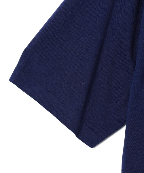 crepuscule（クレプスキュール）の「crepuscule / Short Sleeve Polo（ポロシャツ・メンズ・ブルー・L/M/XL）」の3枚目の写真