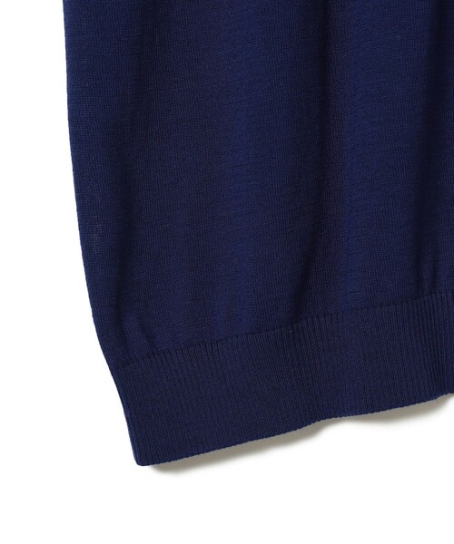 crepuscule（クレプスキュール）の「crepuscule / Short Sleeve Polo（ポロシャツ・メンズ・ブルー・L/M/XL）」の4枚目の写真