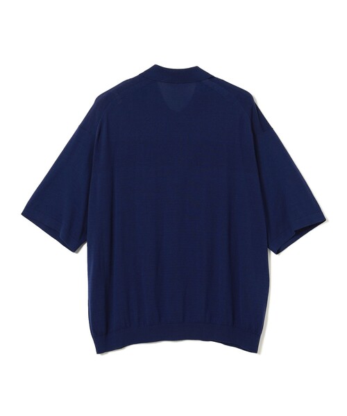 crepuscule（クレプスキュール）の「crepuscule / Short Sleeve Polo（ポロシャツ・メンズ・ブルー・L/M/XL）」の6枚目の写真