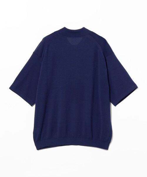 crepuscule(クレプスキュール)の「crepuscule / Short Sleeve Polo(ポロシャツ・メンズ・ブルー/ブラック・L/M/XL)」の5枚目の写真