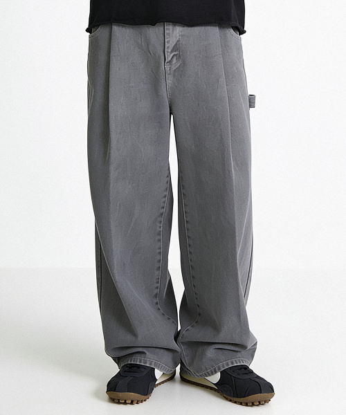 THESTORI（ザ・ストリ）の「ピグメントワイドコットンパンツ（ワイン）（その他パンツ・メンズ・その他・1(M)/2(L)/3(XL)）」の4枚目の写真