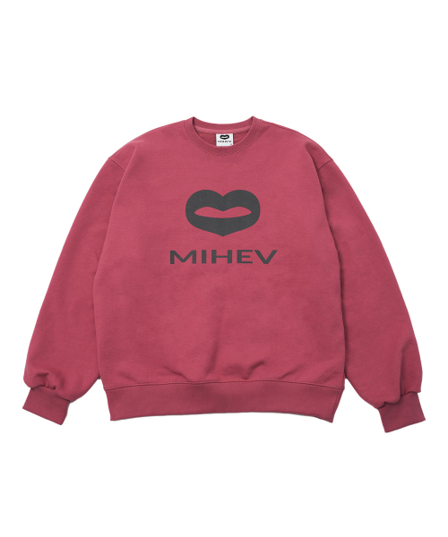 MIHEV(ミヘブ)の「ビッグクラシックロゴスウェットシャツマゼンタ(スウェット・レディース・その他・FREE)」の6枚目の写真
