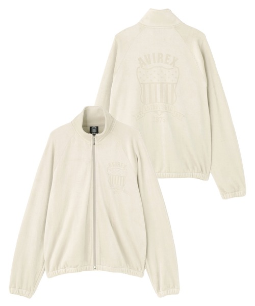 AVIREX(アヴィレックス)の「《直営店限定》CALL BONDING TRACK JACKET "EMBLEM" / コールボンディング トラックジャケット エンブレム / AVIREX / アヴィレックス(ジャージ・メンズ・ライトグレー・LARGE/MEDIUM)」の1枚目の写真