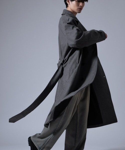improves（インプローブス）の「メルトンルック ダブルピーコート（ピーコート・メンズ・ブラック/チャコール・MEDIUM）」の13枚目の写真