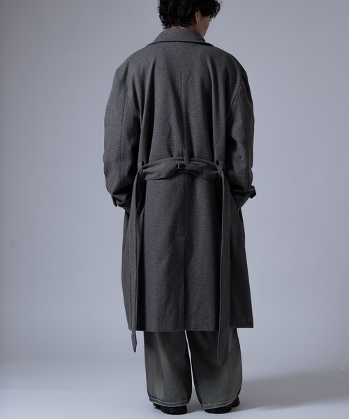 improves（インプローブス）の「メルトンルック ダブルピーコート（ピーコート・メンズ・ブラック/チャコール・MEDIUM）」の16枚目の写真