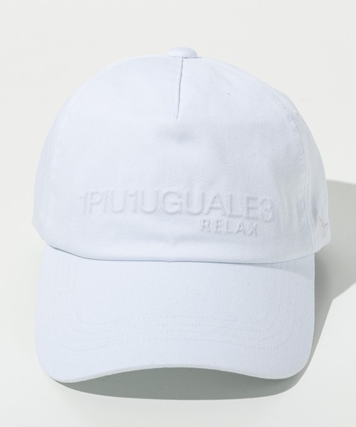 1PIU1UGUALE3 RELAX (ウノピゥウノウグァーレトレ リラックス)の「1PIU1UGUALE3 RELAX(ウノピゥウノウグァーレトレ リラックス)エンボスロゴキャップ(キャップ・メンズ・ブラック/ホワイト/ベージュ・ONE SIZE)」の13枚目の写真
