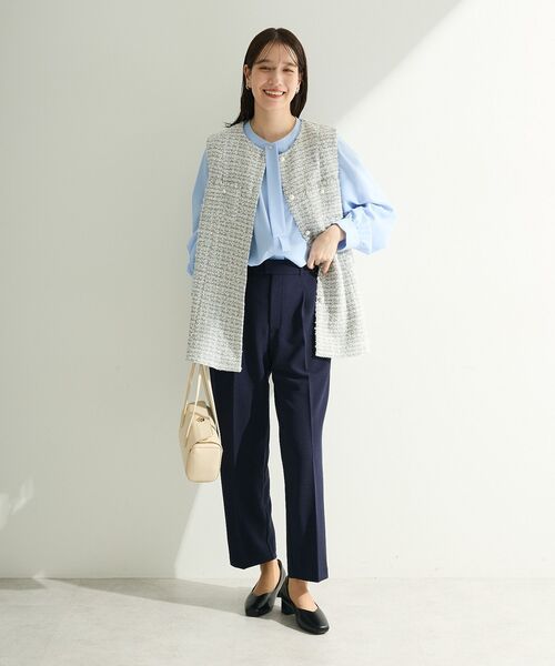 Green　Parks（グリーンパークス）の「O.2wayボウタイブラウス（シャツ/ブラウス・レディース・サックスブルー/ホワイト系その他2・FREE）」の3枚目の写真