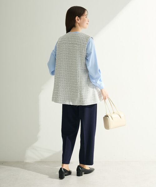 Green　Parks（グリーンパークス）の「O.2wayボウタイブラウス（シャツ/ブラウス・レディース・サックスブルー/ホワイト系その他2・FREE）」の5枚目の写真