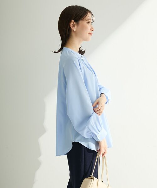 Green　Parks（グリーンパークス）の「O.2wayボウタイブラウス（シャツ/ブラウス・レディース・サックスブルー/ホワイト系その他2・FREE）」の9枚目の写真