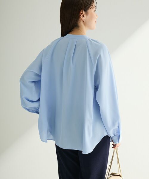 Green　Parks（グリーンパークス）の「O.2wayボウタイブラウス（シャツ/ブラウス・レディース・サックスブルー/ホワイト系その他2・FREE）」の10枚目の写真