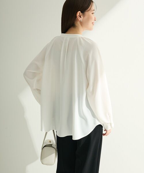 Green　Parks（グリーンパークス）の「O.2wayボウタイブラウス（シャツ/ブラウス・レディース・サックスブルー/ホワイト系その他2・FREE）」の19枚目の写真