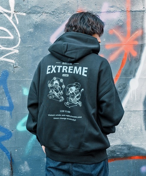 Leyline(レイライン)の「【Leyline】Fujin raijin parka(パーカー・メンズ・ホワイト/ブラック・L/M/XL)」の3枚目の写真