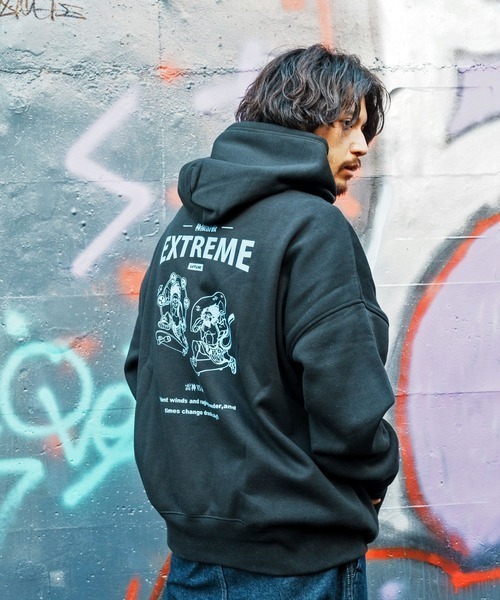 Leyline(レイライン)の「【Leyline】Fujin raijin parka(パーカー・メンズ・ホワイト/ブラック・L/M/XL)」の4枚目の写真