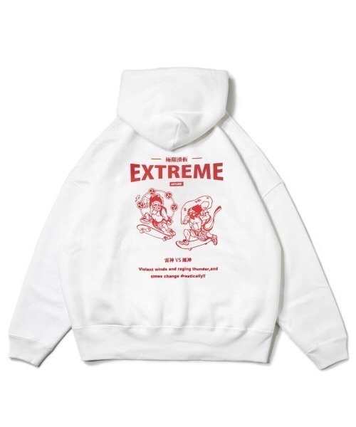 Leyline(レイライン)の「【Leyline】Fujin raijin parka(パーカー・メンズ・ホワイト/ブラック・L/M/XL)」の5枚目の写真