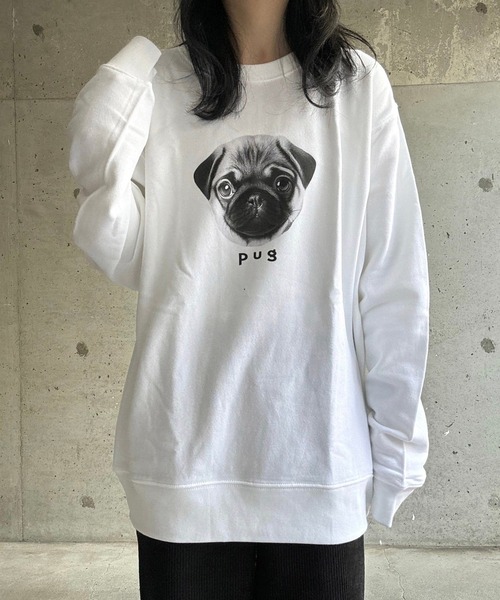 etta(エタ)の「アニマルデザイントレーナー スウェット 【軽量】(スウェット・レディース・B/G/A/C/D/E/F・LARGE/MEDIUM/X-SMALL/X-LARGE)」の4枚目の写真