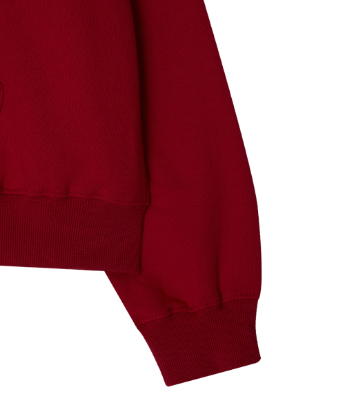 MENASOO(ミナス)の「Round Neck Running Zipup Cardigan_Red(カーディガン/ボレロ・レディース・レッド・F)」の5枚目の写真