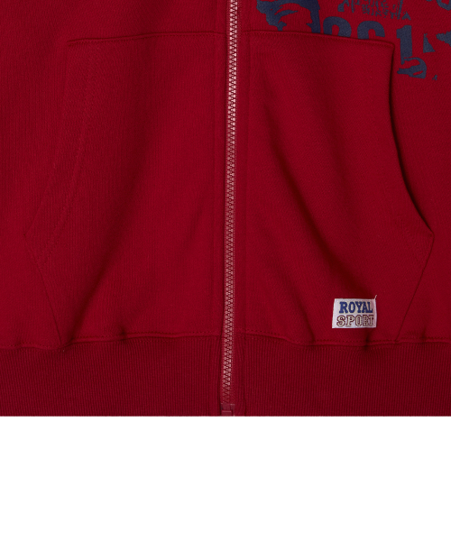 MENASOO(ミナス)の「Round Neck Running Zipup Cardigan_Red(カーディガン/ボレロ・レディース・レッド・F)」の7枚目の写真