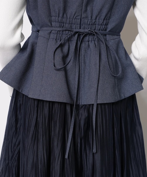 JUSGLITTY（ジャスグリッティー）の「スプリングジャンスカワンピース（ワンピース・レディース・ネイビー・2/1/0）」の5枚目の写真