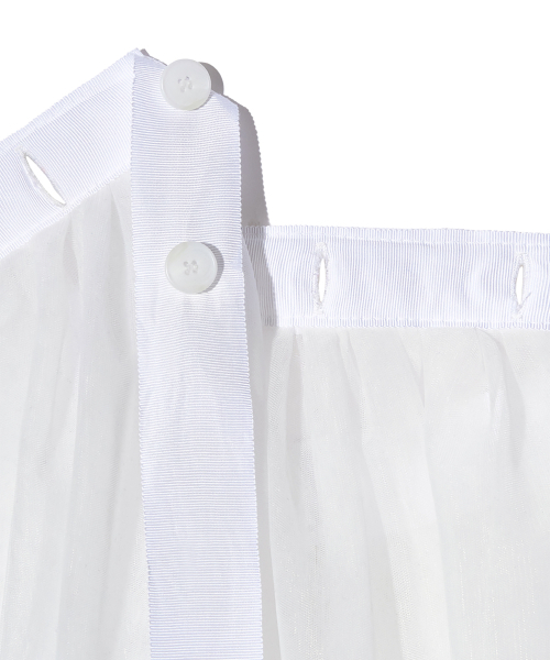 PIECEMAKER(ピースメーカー)の「TS LAYERED SHA SKIRT (WHITE)(スカート・レディース・その他・FREE)」の4枚目の写真