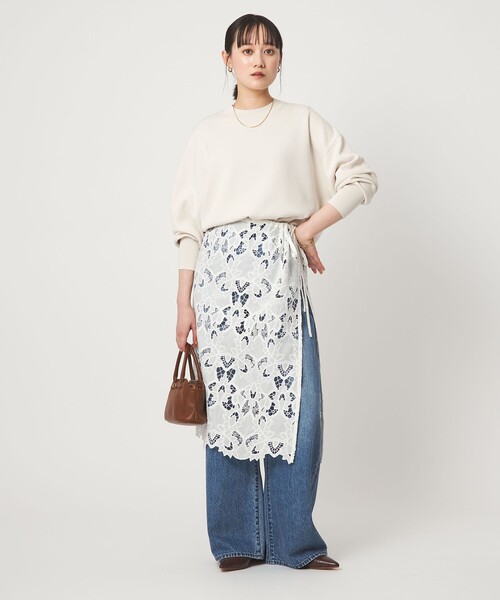 レース レイヤード スカート（スカート）｜green label relaxing