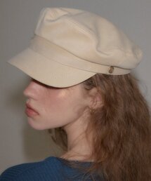 SALON DE YOHN（サロンドヨーン）の「Suede Button Hat_ Ivory（ハンチング/ベレー帽）」
