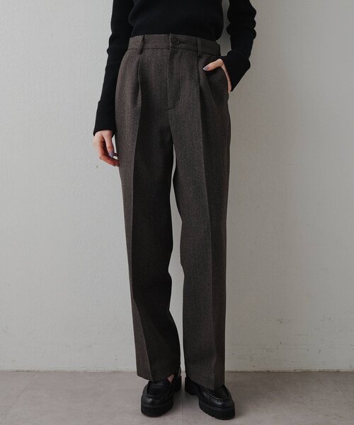 Drawing Numbers（ドローイング ナンバーズ）の「【Drawing Numbers】《セットアップ対応可》オーガニックウールテーパードパンツ（その他パンツ・レディース・ベージュ/グレー・38/40/42）」の3枚目の写真